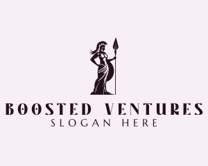 Corporate Warrior Woman logo design