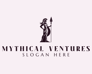 Corporate Warrior Woman logo design