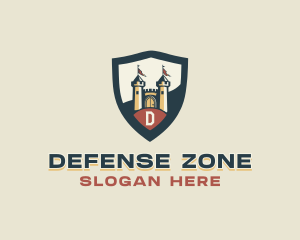 Fortress Castle Shield logo design