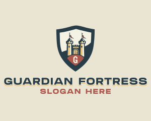 Fortress Castle Shield logo design