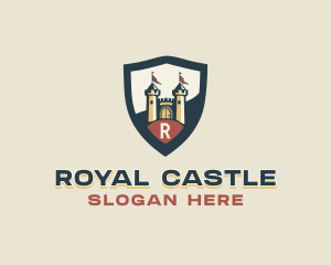 Fortress Castle Shield logo design