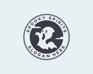 Spooky Ghost Halloween logo