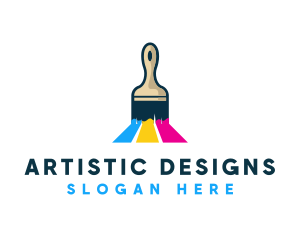 Artist Paintbrush Painting logo design