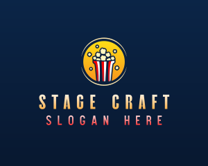 Popcorn Snack Food logo design