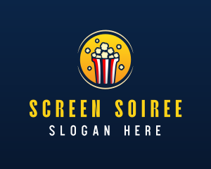 Popcorn Snack Food logo design