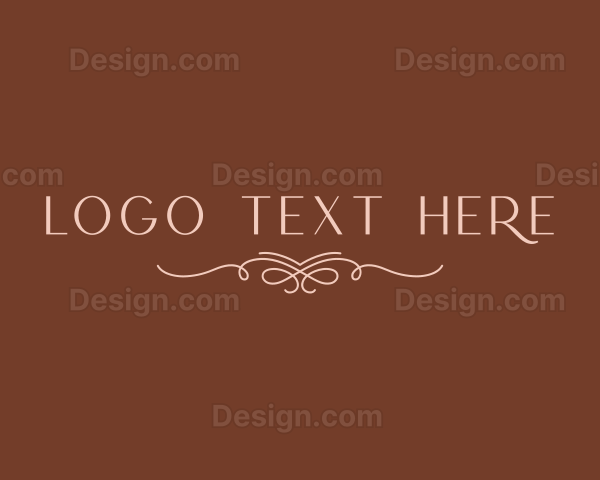 Elegant Beauty Wordmark Logo