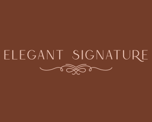 Elegant Beauty Wordmark logo design