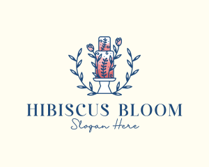 Floral Bloom Cake logo design