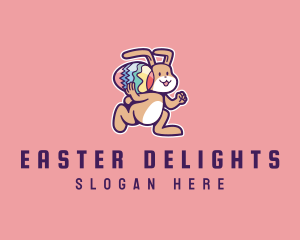 Easter Egg Bunny logo design