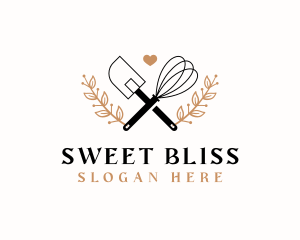 Baking Whisk Spatula logo design