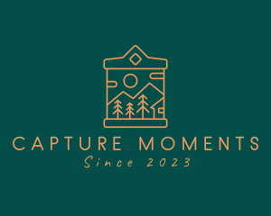 Campsite Scenery Frame  logo