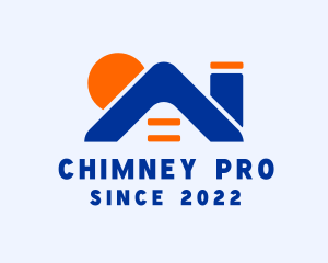 Residential Home Roof Chimney logo design