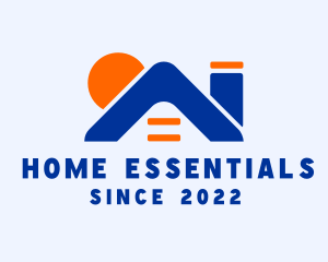 Residential Home Roof Chimney logo design