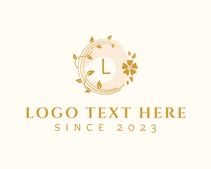 Floral Wedding Planner Wreath logo