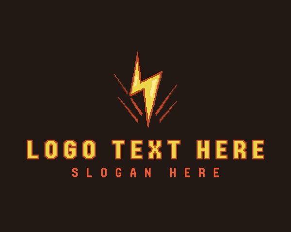 Lightning Bolt Pixel logo