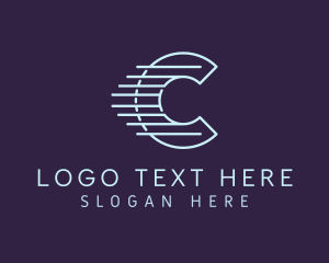 Company - Delivery Company Letter C logo design
