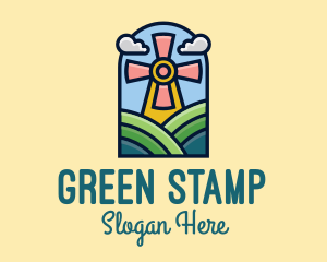 Windmill Farm House logo design