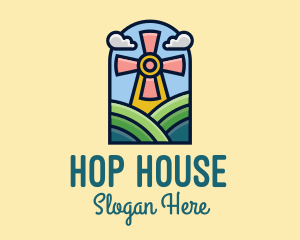 Windmill Farm House logo design