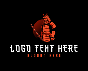 Shogun Samurai Japanese logo