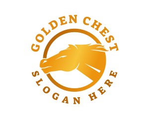 Gold Wild Stallion logo design