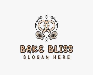 Baked Pretzel Patisserie logo design