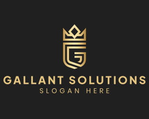 Elegant Letter G Crown logo design