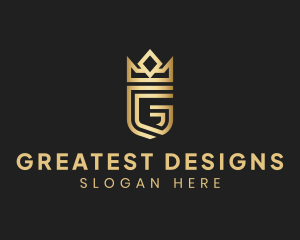 Elegant Letter G Crown logo design