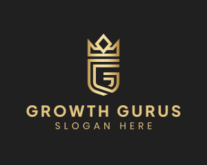 Elegant Letter G Crown logo design