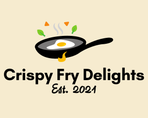 Fried Egg Skillet Pan logo design