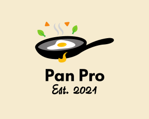 Fried Egg Skillet Pan logo design