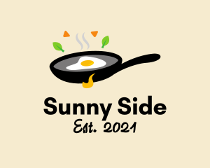 Fried Egg Skillet Pan logo design