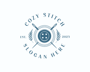 Elegant Needle Stitching logo design