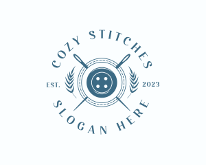 Elegant Needle Stitching logo design