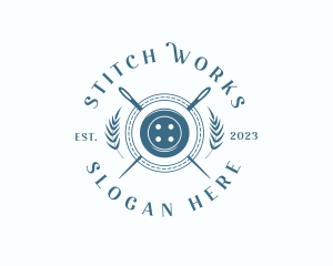 Elegant Needle Stitching logo design