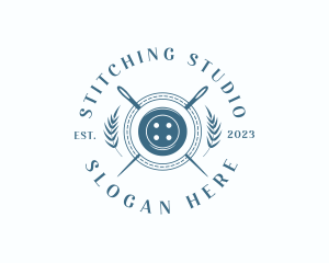 Elegant Needle Stitching logo design