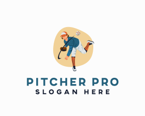 Baseball Sports Pitcher logo