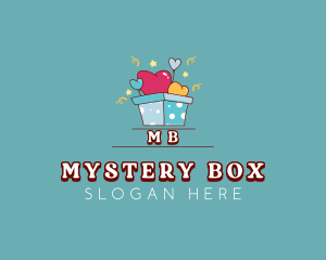 Balloon Gift Box logo design