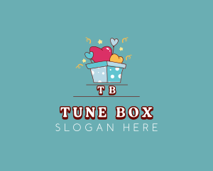 Balloon Gift Box logo design