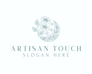 Artisanal Flower Moon logo design