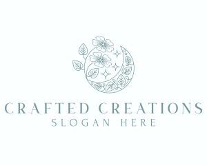 Artisanal Flower Moon logo design