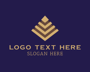 Gold Architectural Pyramid  logo