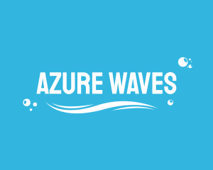 Water Bubbles Wave logo