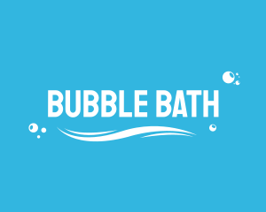 Water Bubbles Wave logo design