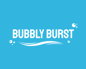 Water Bubbles Wave logo design