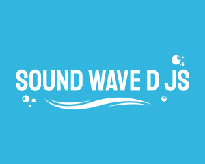 Water Bubbles Wave logo design