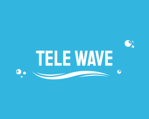 Water Bubbles Wave logo design