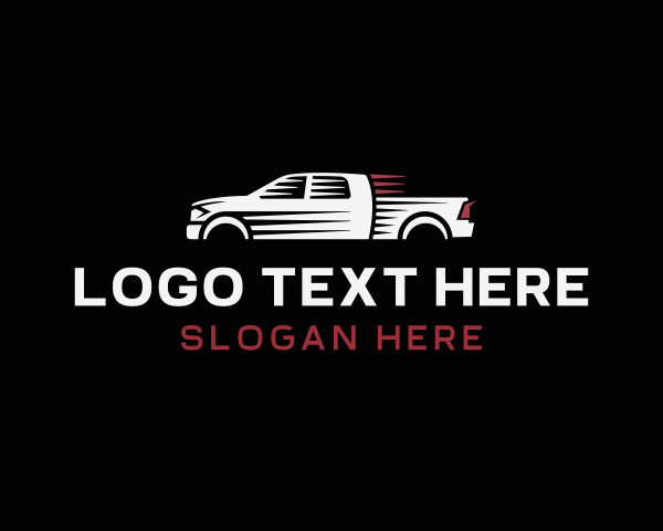 Pickup Truck logo example 1