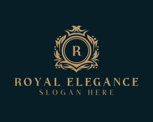 Stylish Royal Shield logo design