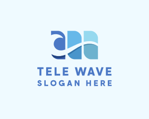 Lake Sea Wave logo design