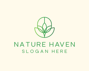 Natural Plant Garden logo design